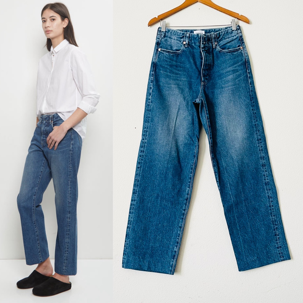 Tanaka Size 28 Straight Jean Trouser In Vintage Blue